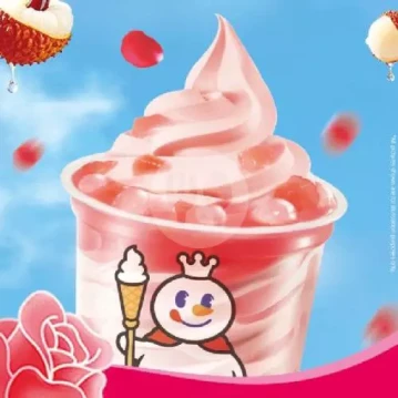 Peach Lychee Rose Sundae