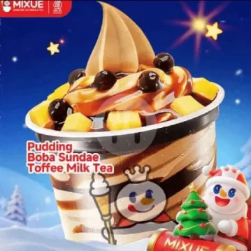 Pudding Boba Sundae - Toffee Milky Tea